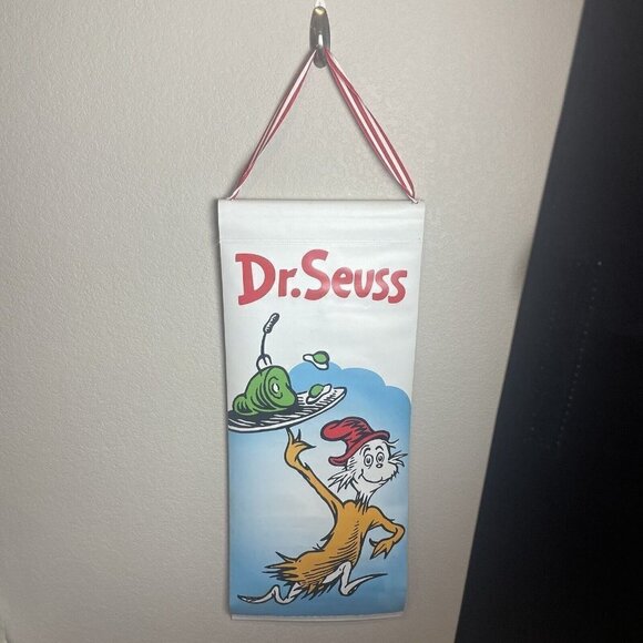 Dr. SUESS DOOR Decorative COVER SCROLL BANNER 16x40” Cat In The Hat Green Eggs - Picture 6 of 8